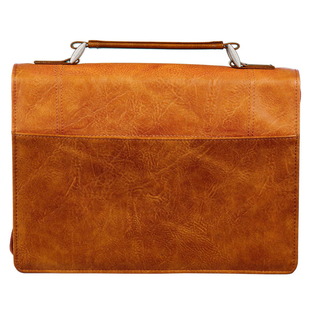 Trust in the Lord Tan and Honey-brown Classic Bible Cover