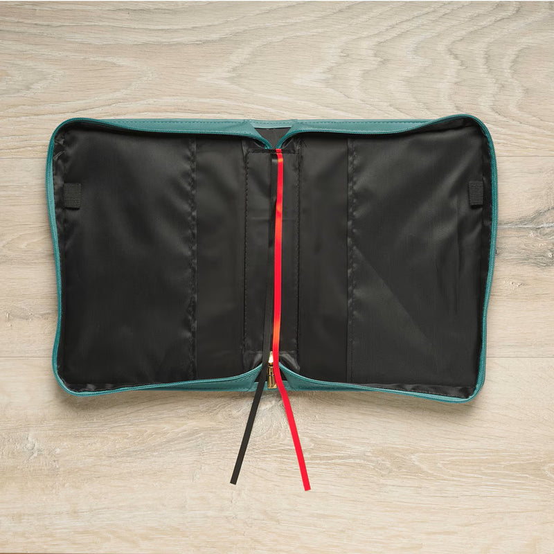 Be Still and Know Teal Faux Leather Fashion Bible Cover - Psalm 46:10