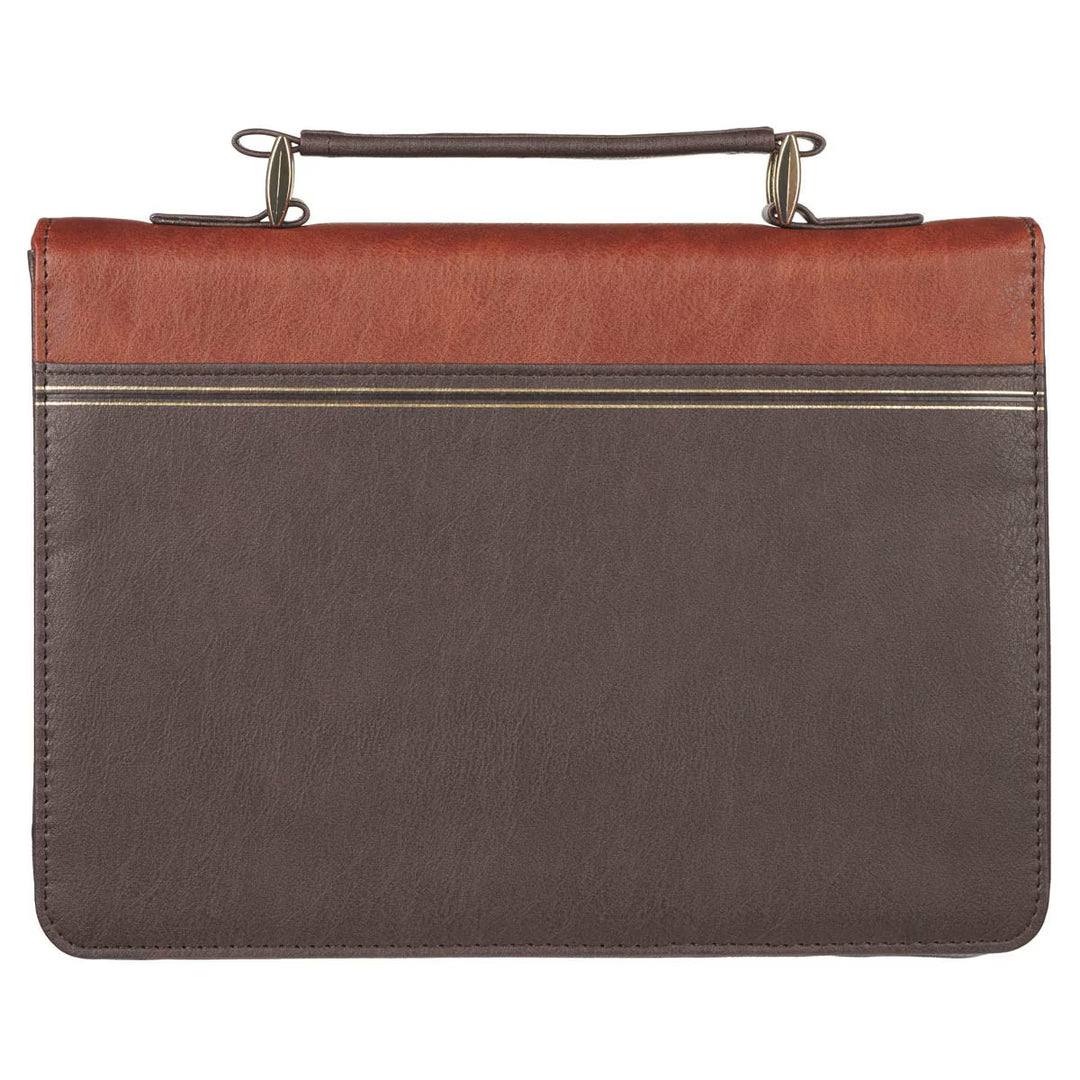 Have Made You Two-tone Brown Faux Leather Classic Bible Cover - Isaiah 46:4