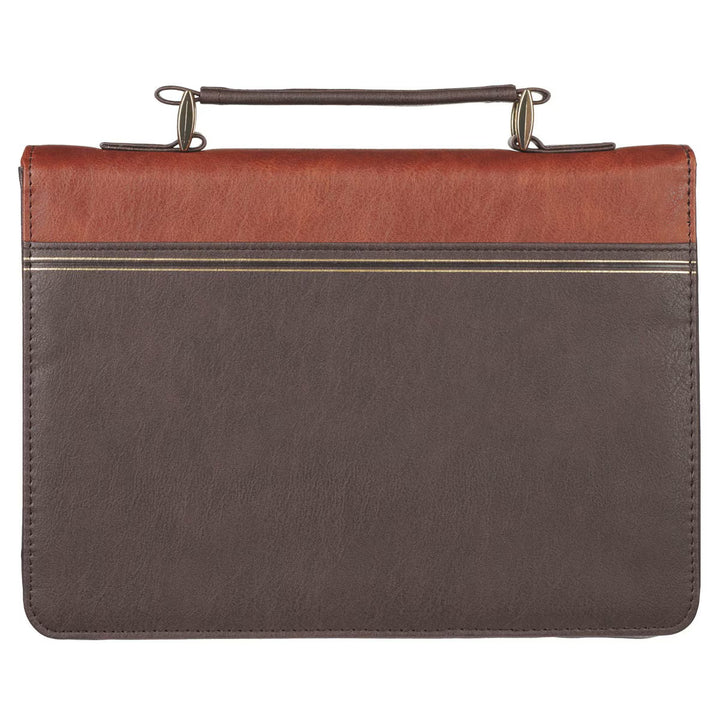 Have Made You Two-tone Brown Faux Leather Classic Bible Cover - Isaiah 46:4