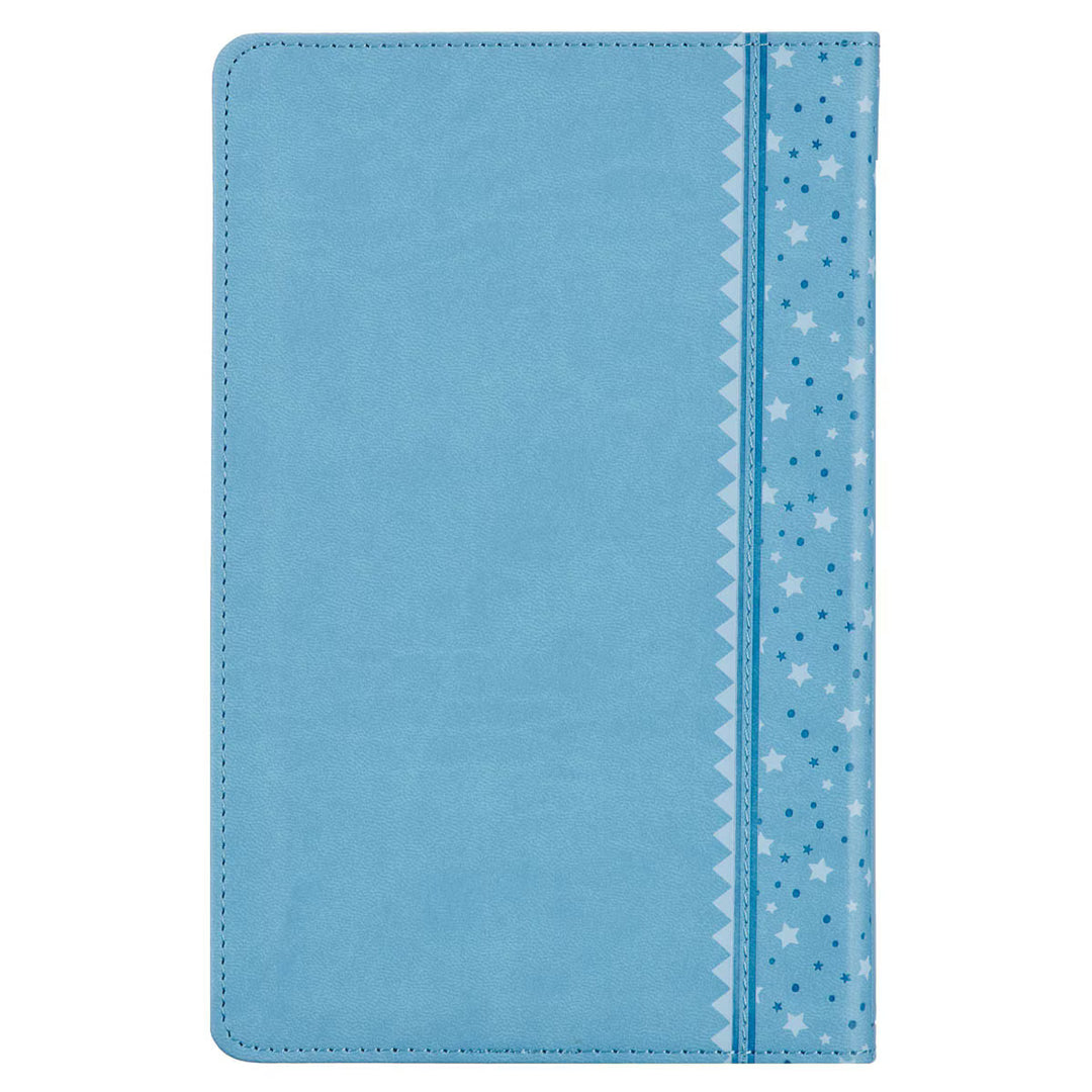 Blue Faux Leather NLT Keepsake Bible for Boys