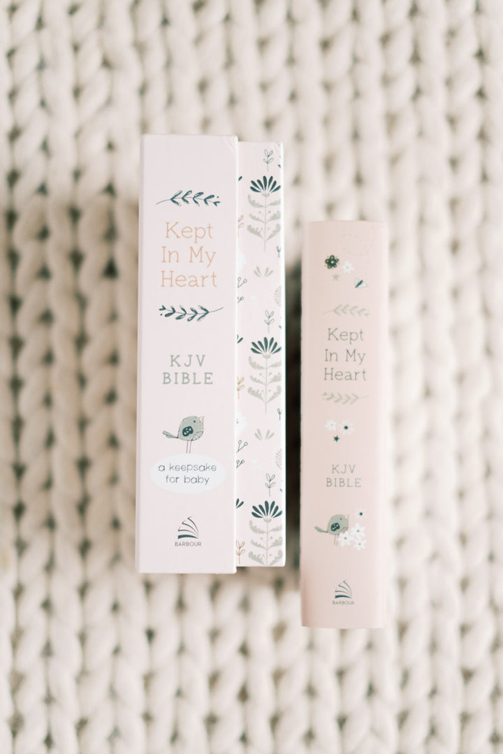 Kept in My Heart KJV Bible [Coral Woodland]