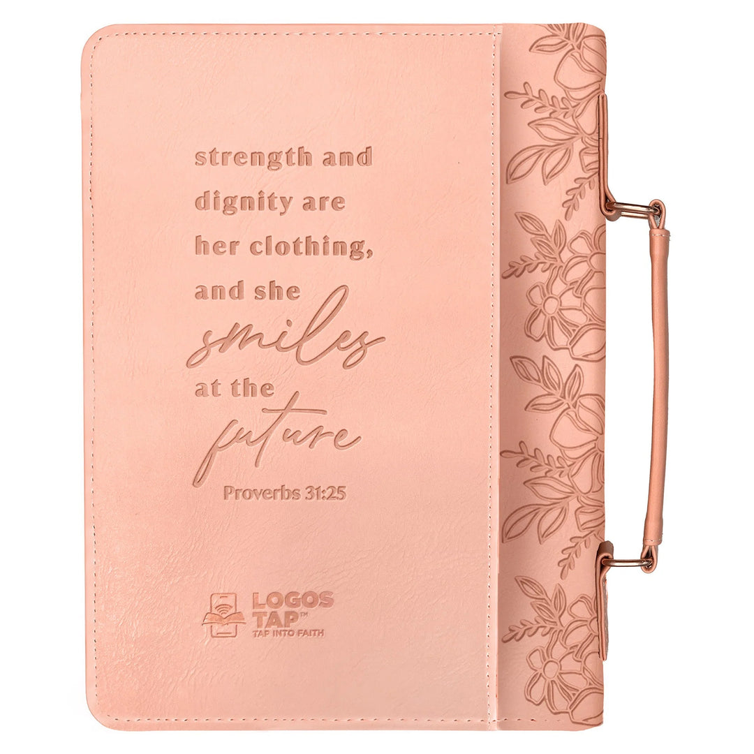 Bible Cover - She is Strong, Pro 31:25 - Logos Tap