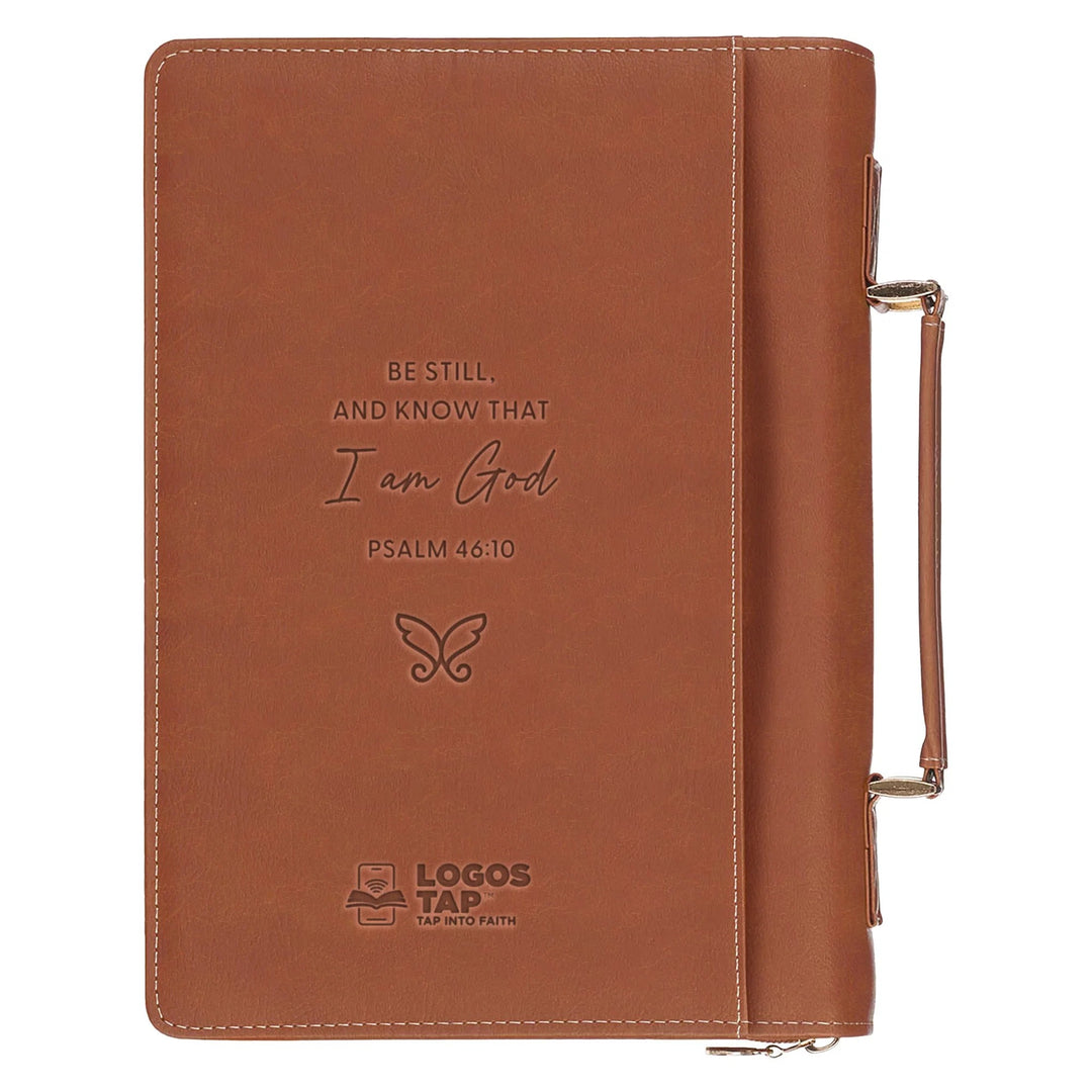 Bible Cover Medium - Be Still, Psalm 46:10 = Logos Tap