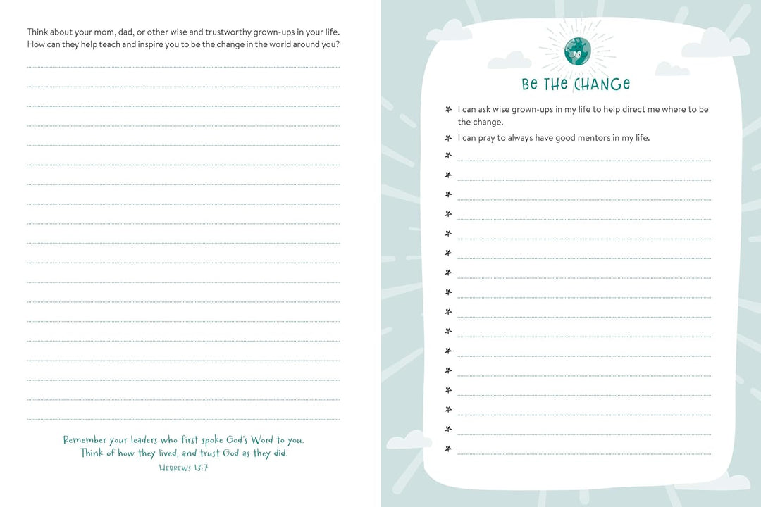 BE the CHANGE: A Lists and Ideas Journal to Help You Shine Your Light for Jesus Spiral-bound by JoAnne Simmons