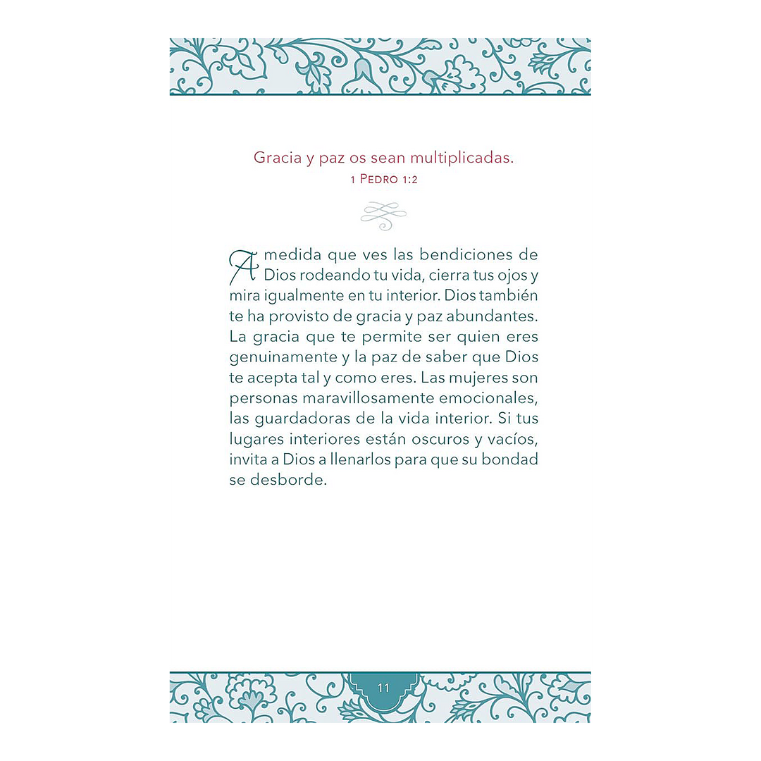 Bendiciones para cada día: Refrigerio espiritual para mujeres (Spanish Edition) Hardcover Compiled by Barbour Staff
