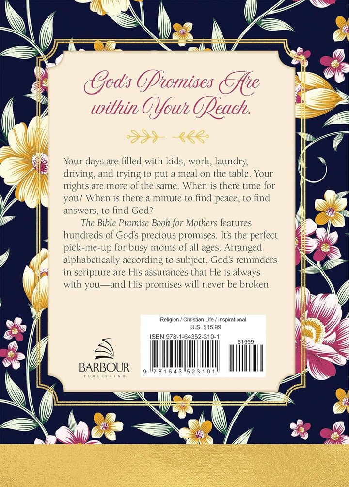 The Bible Promise Book for Mothers Hardcover Compiled by Barbour Staff