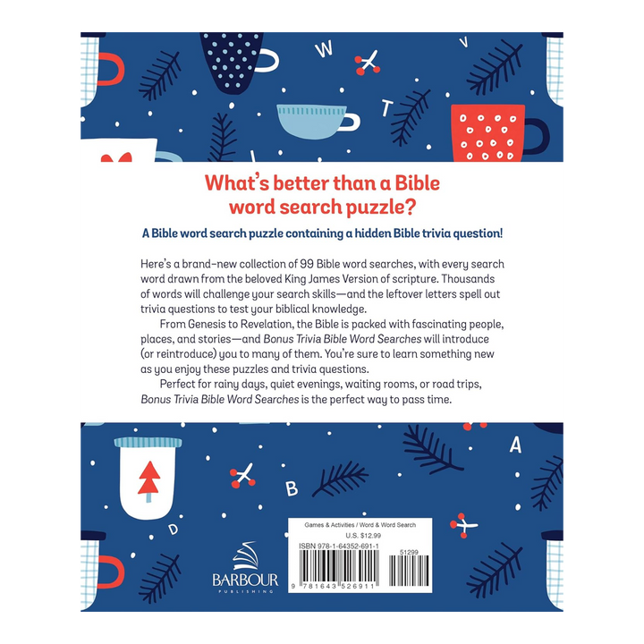 Bonus Trivia Bible Word Searches: 99 Puzzles with a Twist! Paperback Compiled by Barbour Staff - Activities