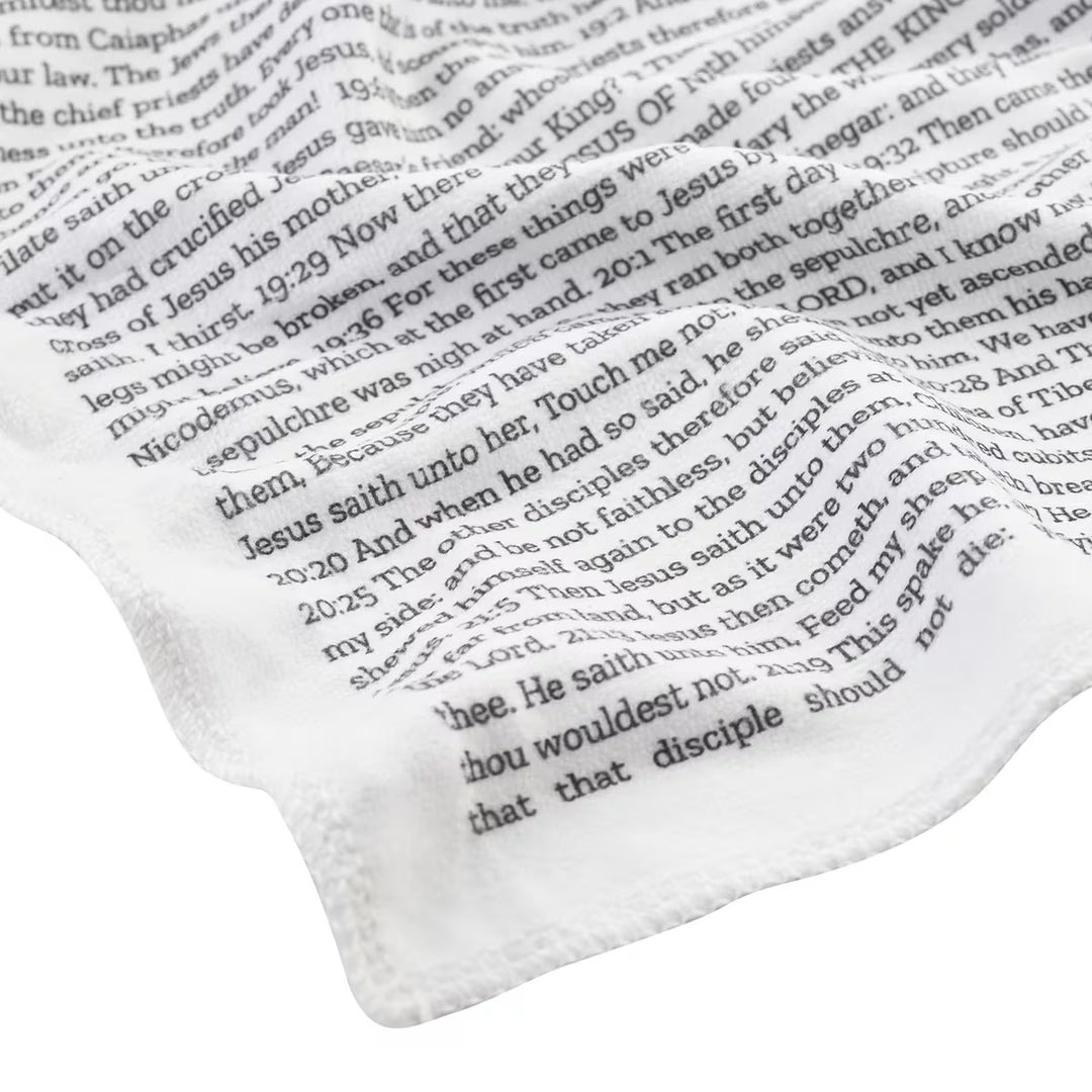 GOSPEL OF JOHN BELIEVER BLANKET.