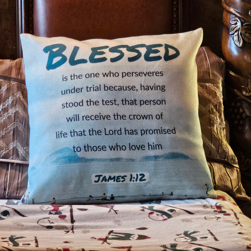 Blessed Square Pillow