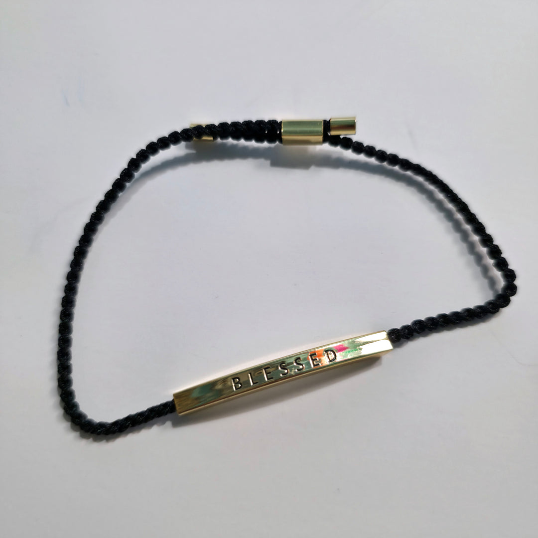 BLESSED Message Tube Bracelet