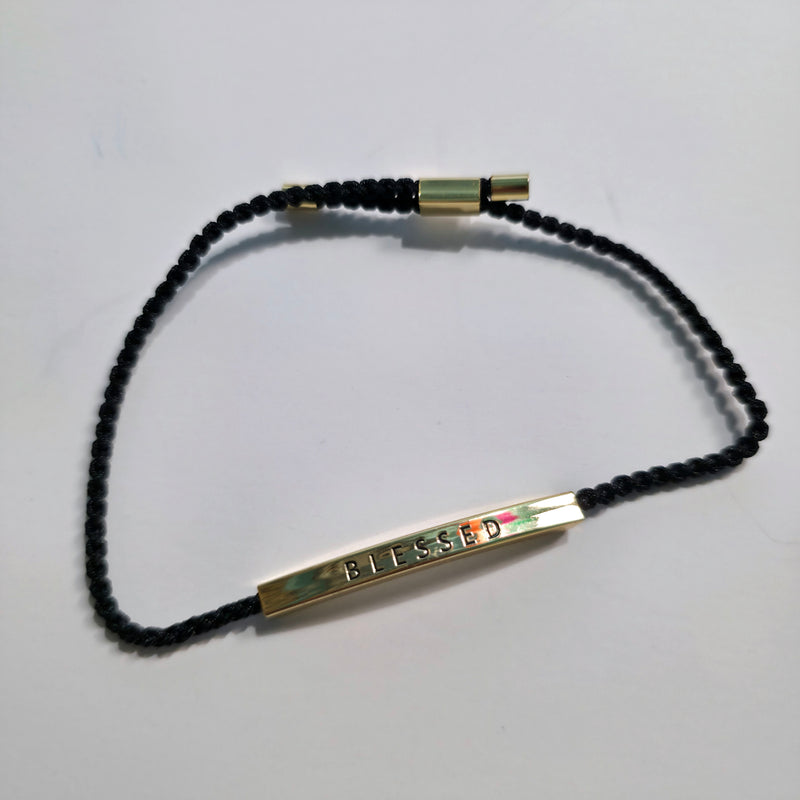 BLESSED Message Tube Bracelet