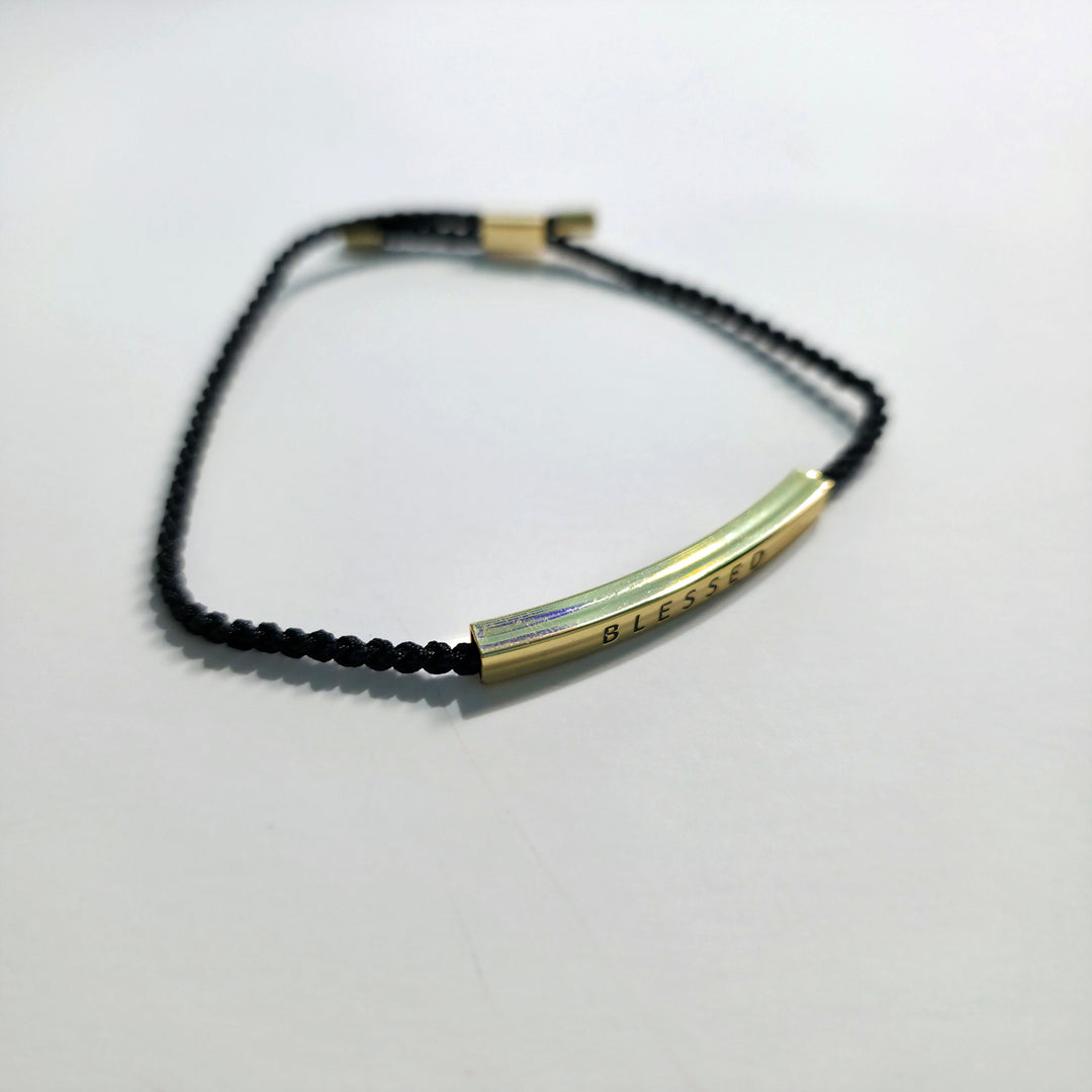 BLESSED Message Tube Bracelet