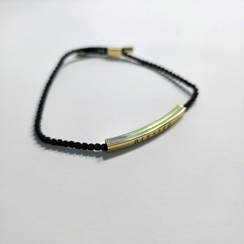 BLESSED Message Tube Bracelet
