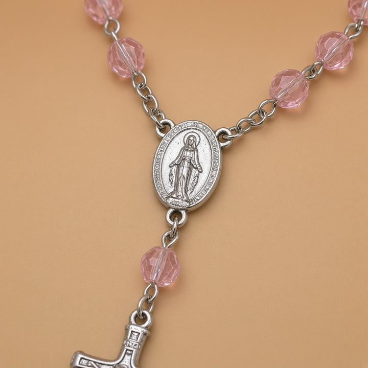 Blue Zircon Bead - Car Rosary
