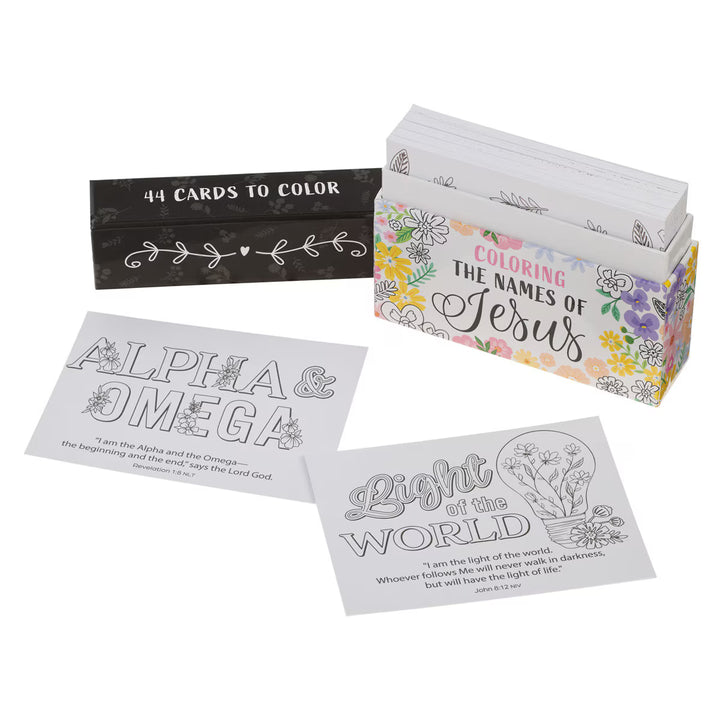 Coloring the Names of Jesus Boxed Cards