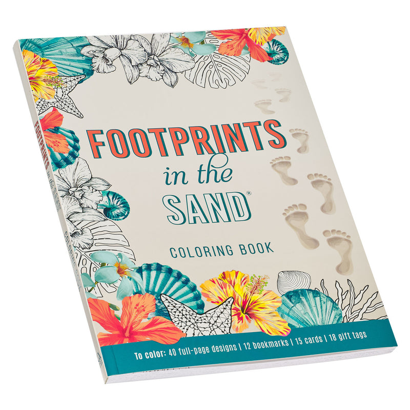 Footprints in the Sand Coloring Book