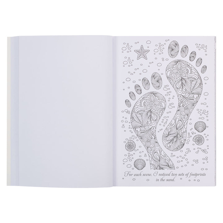 Footprints in the Sand Coloring Book