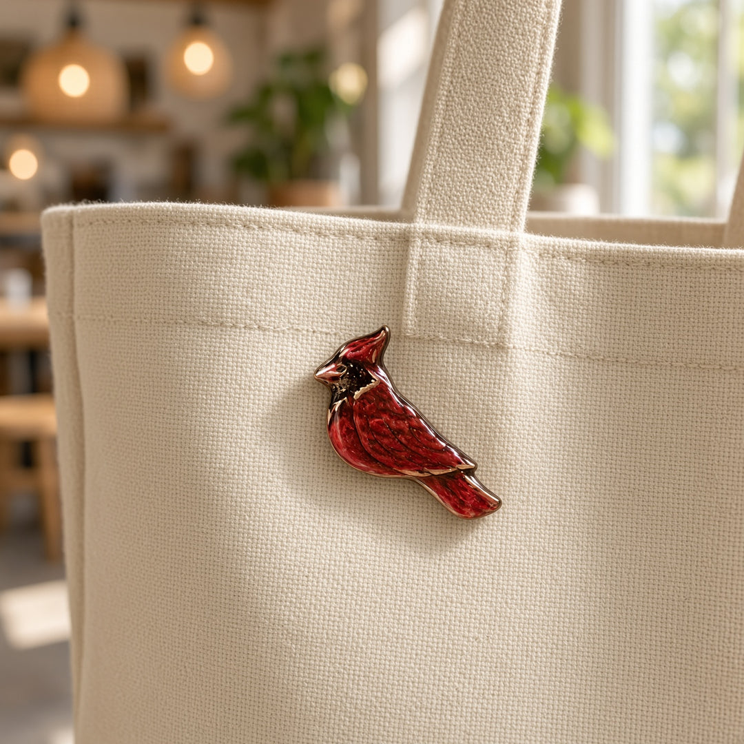 Cardinal Pin - Cardinal on my Shoulder