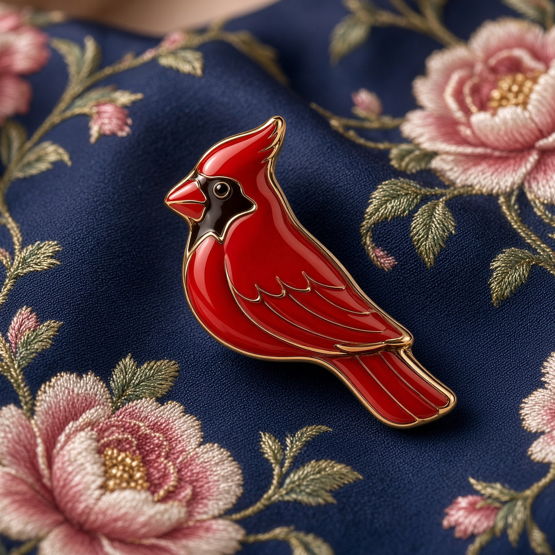 Cardinal Pin - Cardinal on my Shoulder