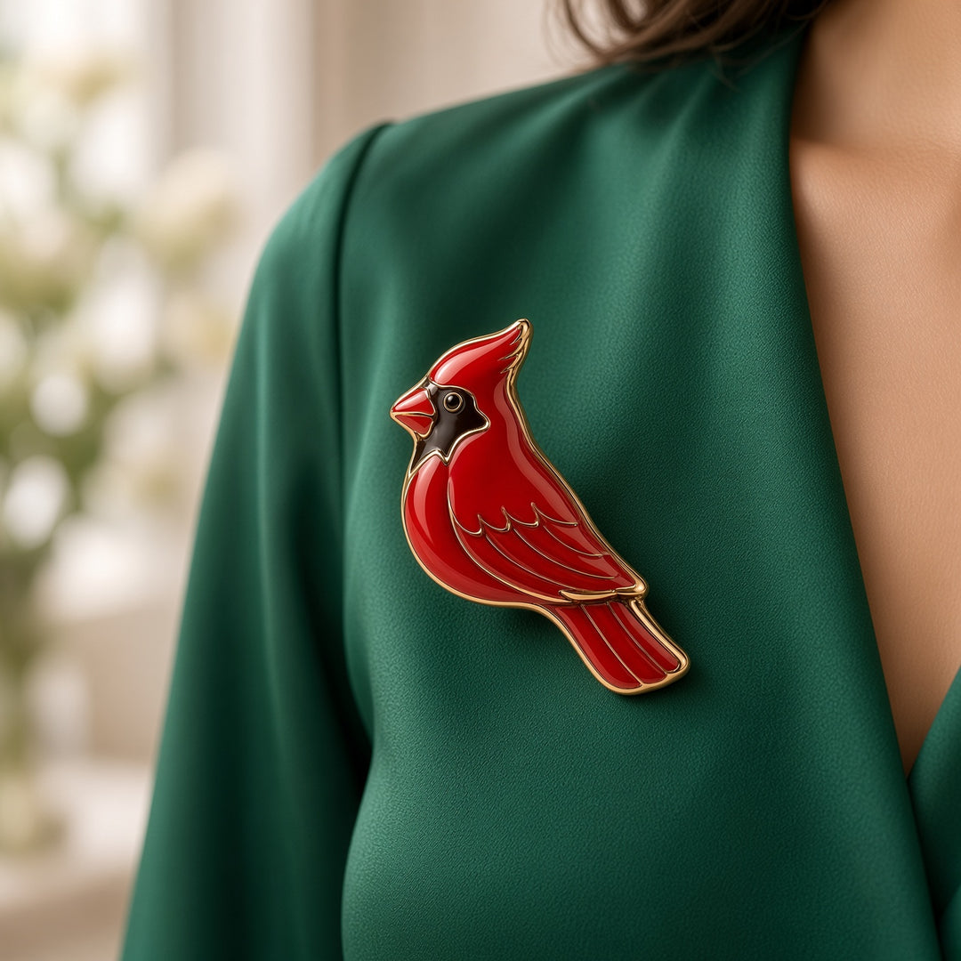 Cardinal Pin - Cardinal on my Shoulder
