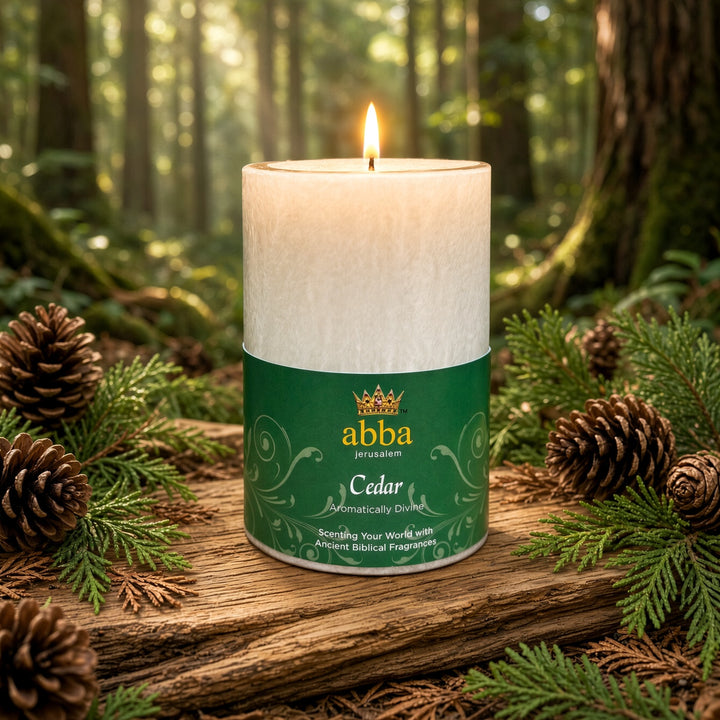Cedar Pillar Candle