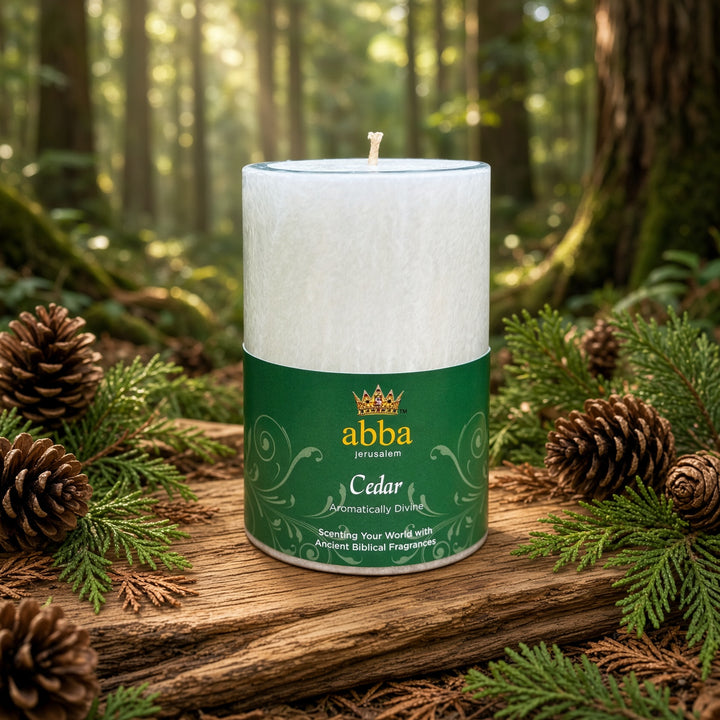 Cedar Pillar Candle