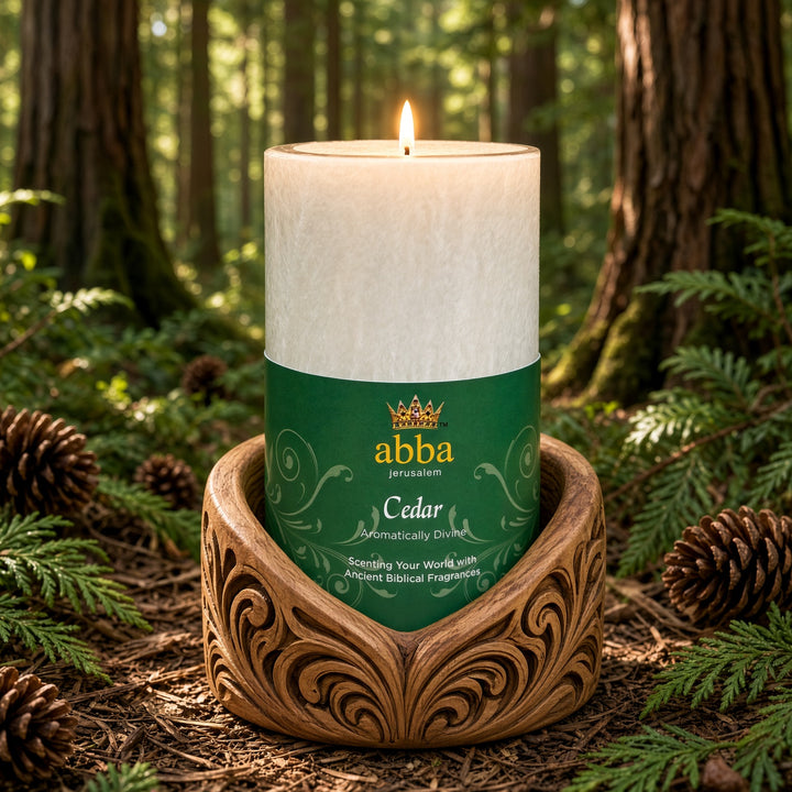 Cedar Pillar Candle