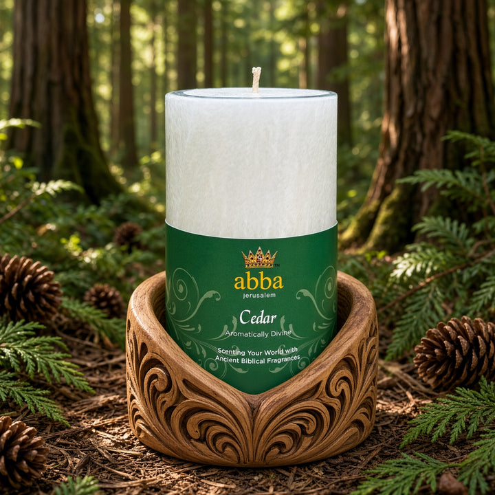 Cedar Pillar Candle
