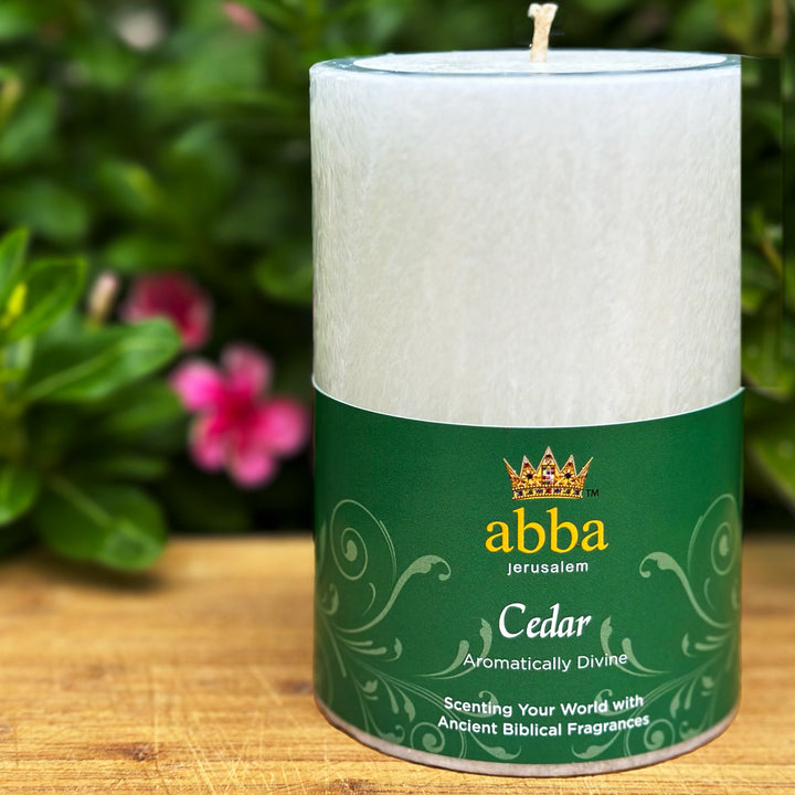 Cedar Pillar Candle