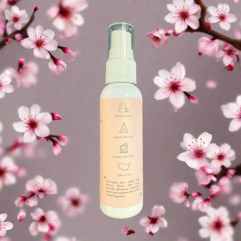 Cherry Blossoms Room Mist Uplifting Vitality Fragrance Spray 2 Fl Oz