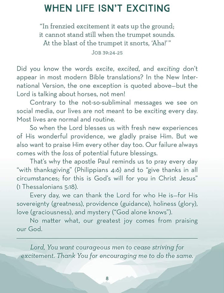 Choose Courage: 3-Minute Devotions for Men Paperback by David Sanford