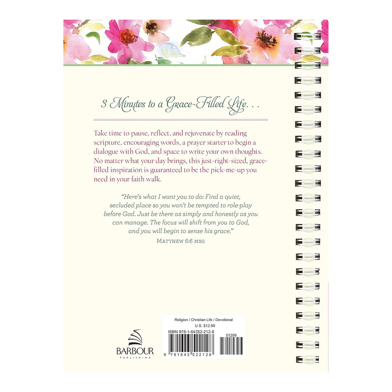 Choose Grace: 3-Minute Devotions for Women Journal Spiral-bound Compiled by Barbour Staff