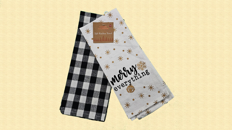 Merry Everything Towels 2 Pack Set