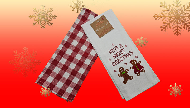 Have A Sweet Christmas Towels 2 Pack Set