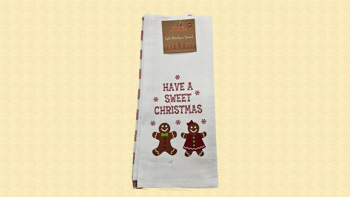 Have A Sweet Christmas Towels 2 Pack Set