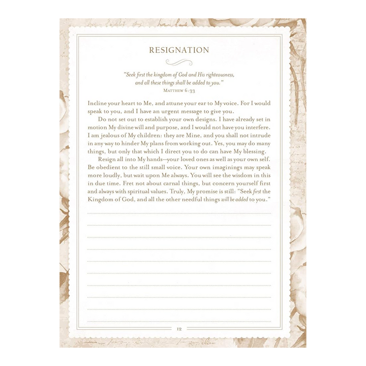 Come Away My Beloved Devotional Journal Paperback by Frances J. Roberts