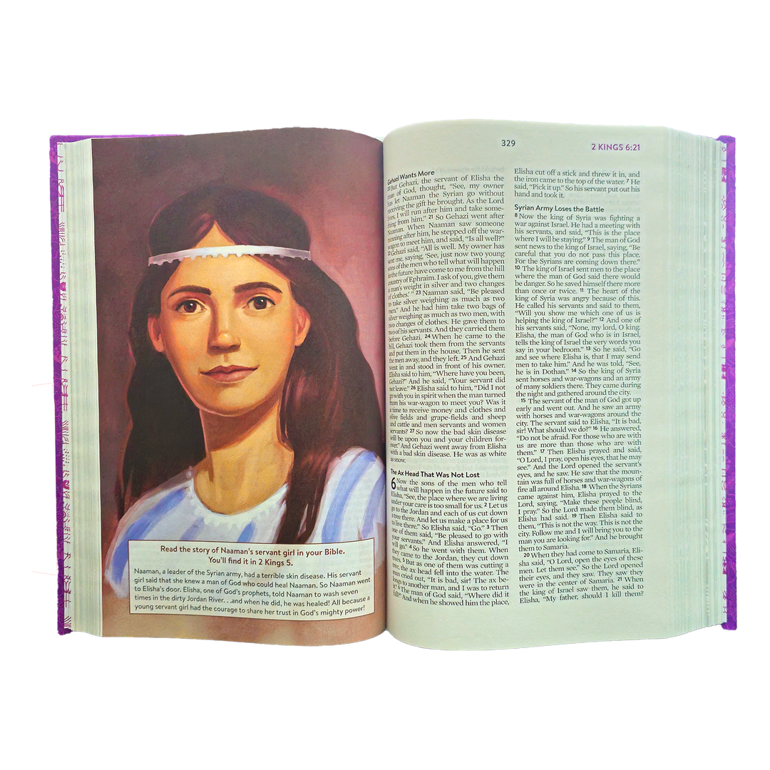 The Courageous Girls Devotional Bible: New Life Version Hardcover
