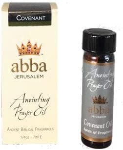 Covenant Anointing Oil (1/4 oz) Anointing Prayer Oil in Gift Box - ABBA Jerusalem