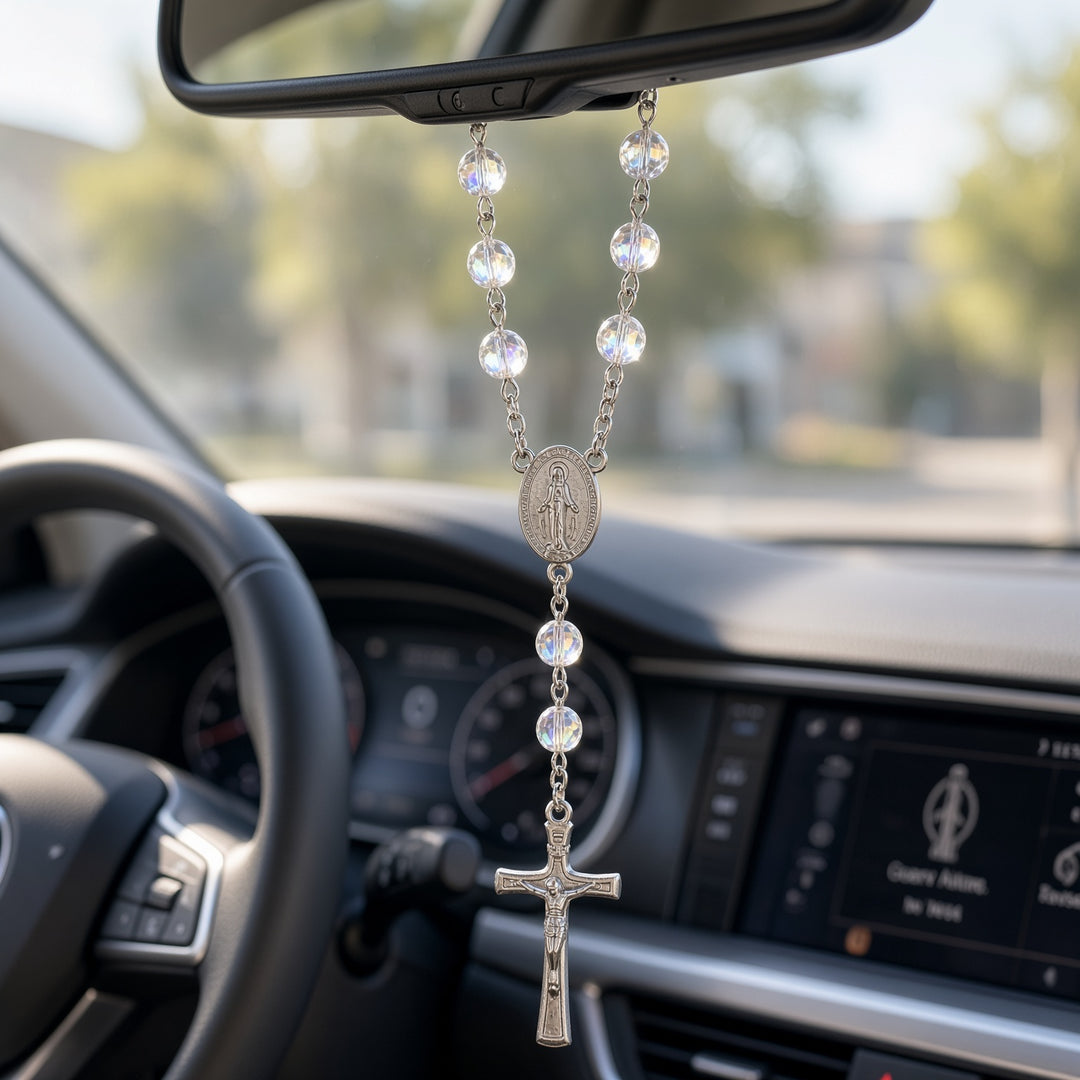 Crystal Bead - Car Rosary
