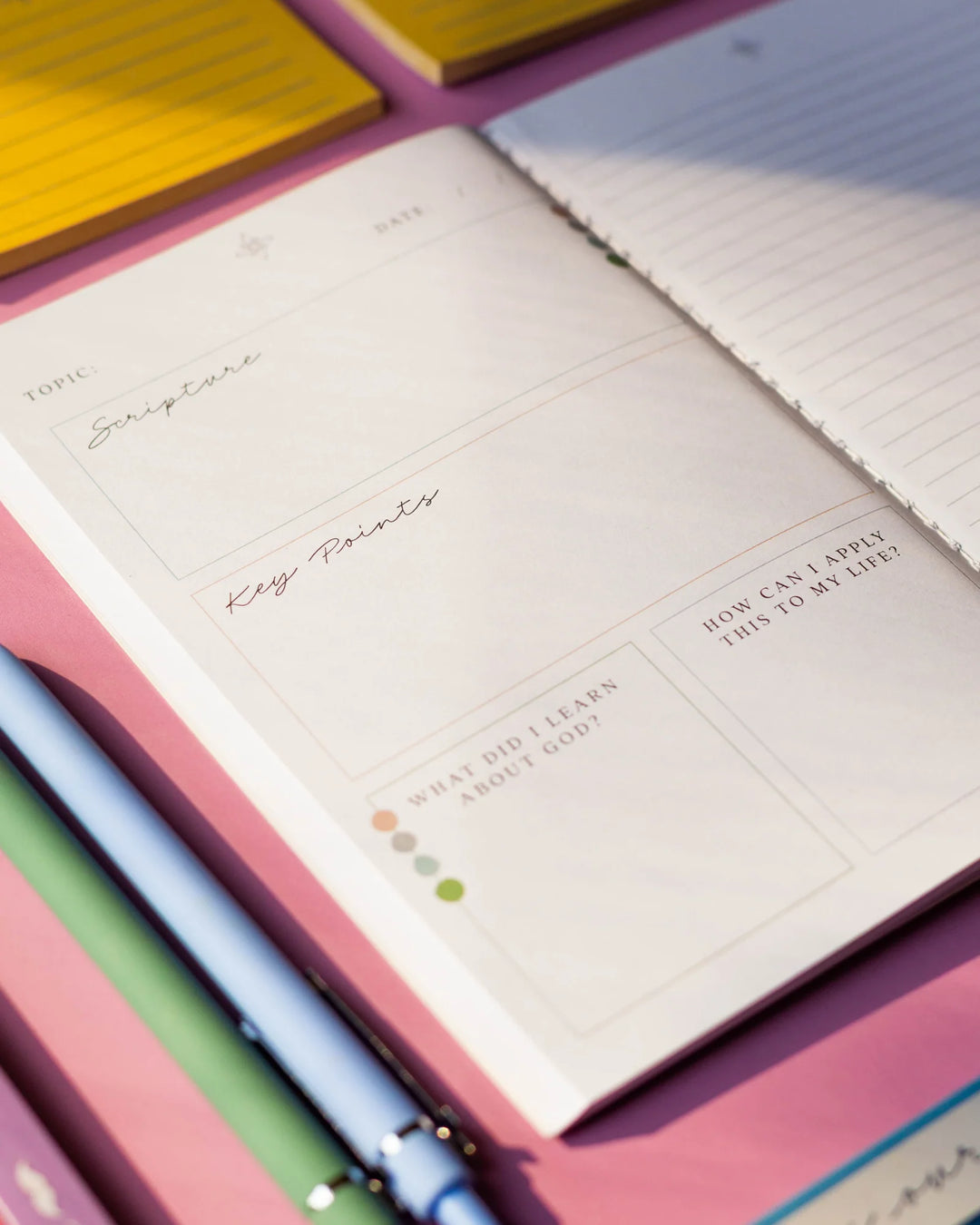 Church Notes Journal with Mini Bible Journaling Kit