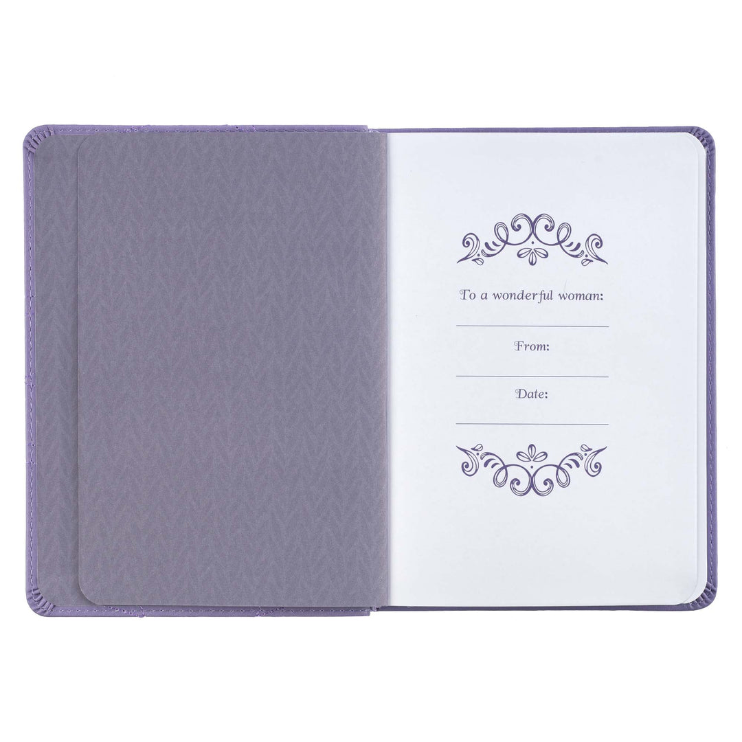 Words of Jesus for Women Purple Faux Leather - Devotional