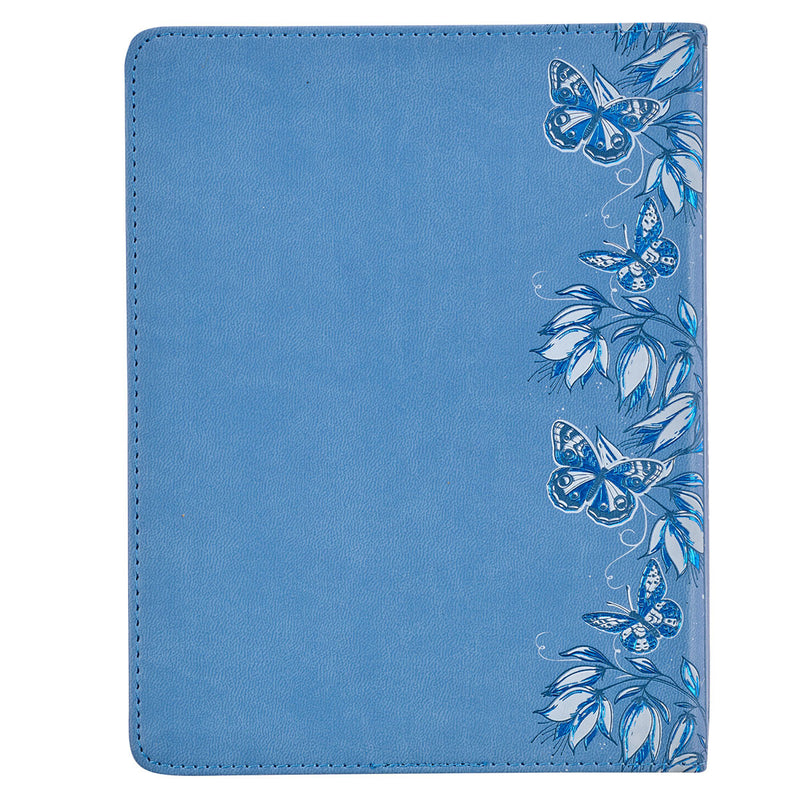 Hope For Each Morning Blue Faux Leather Devotional BY ROB TEIGEN, JOANNA TEIGEN