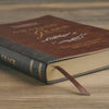 Amazing Grace Two-Tone Brown Faux Leather Daily Devotional