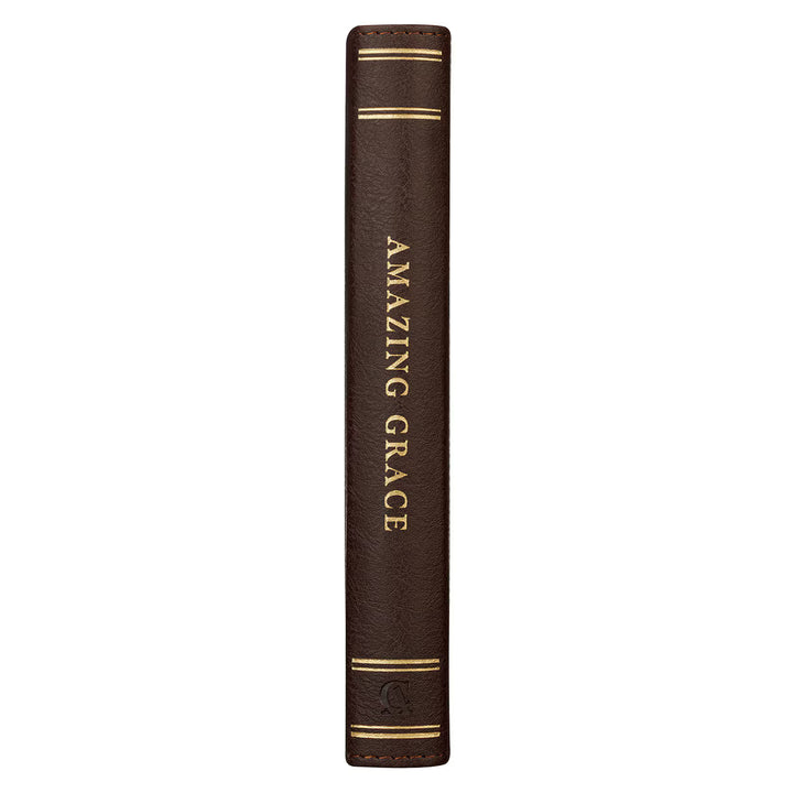 Amazing Grace Two-Tone Brown Faux Leather Daily Devotional