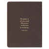 Amazing Grace Two-Tone Brown Faux Leather Daily Devotional