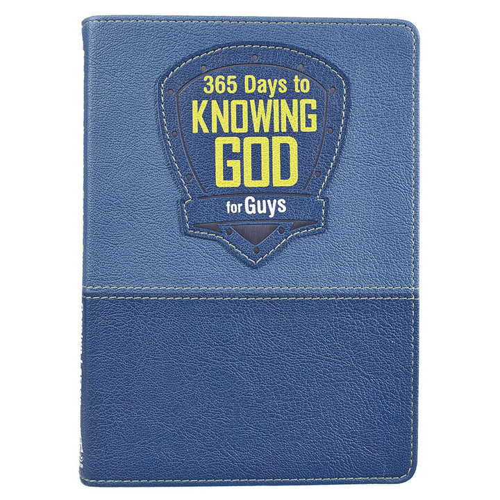 365 Days to Knowing God for Guys Devotional - Faux Leather Edition BY CAROLYN LARSEN - Men&