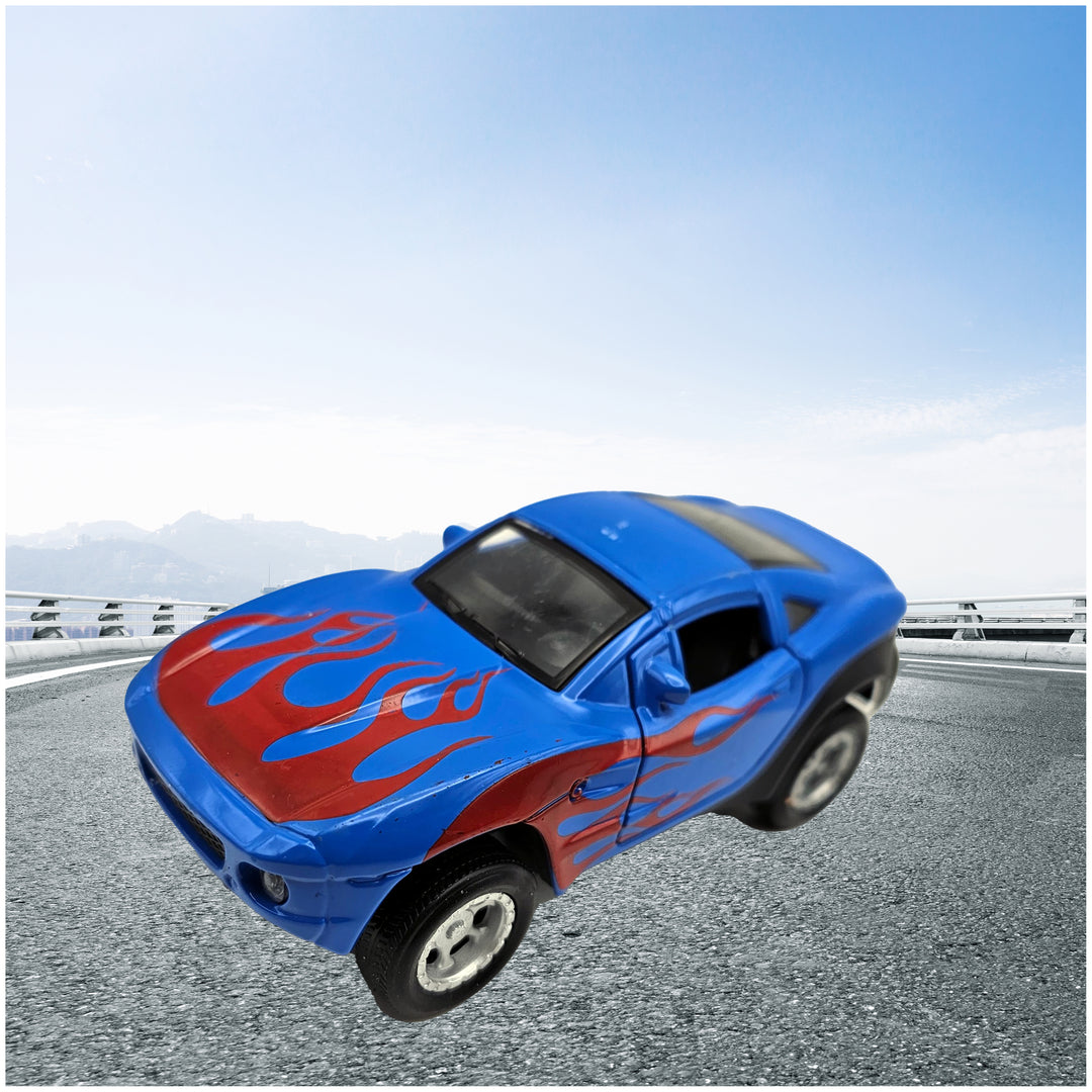 Die Cast Pull-Back Race Car w/ Lights And Sound- 4.5 Inch