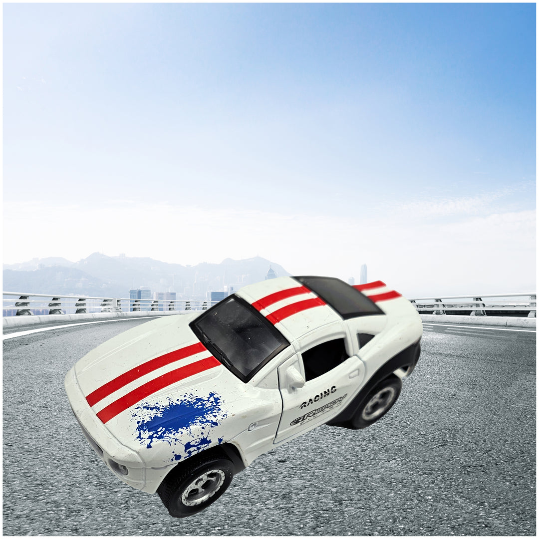 Die Cast Pull-Back Race Car w/ Lights And Sound- 4.5 Inch