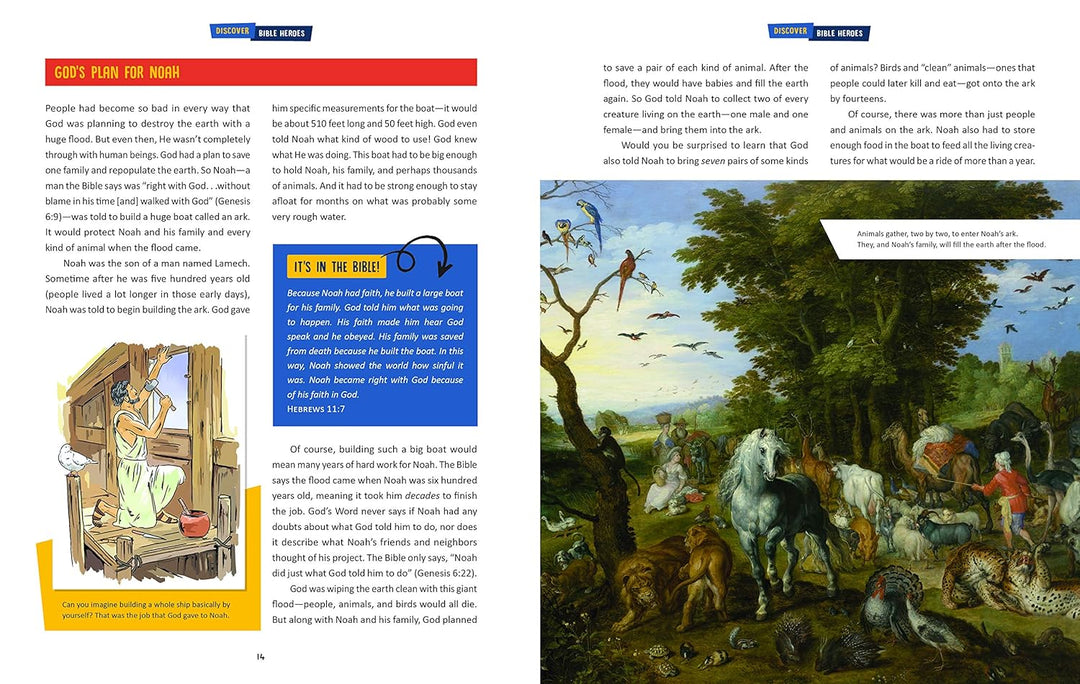 Discover Bible Heroes: An Illustrated Adventure for Kids Paperback by by Tracy M. Sumner
